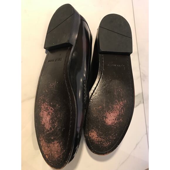 Cole Haan Mens Pinch Tassel Leather Loafers 12 Burgundy